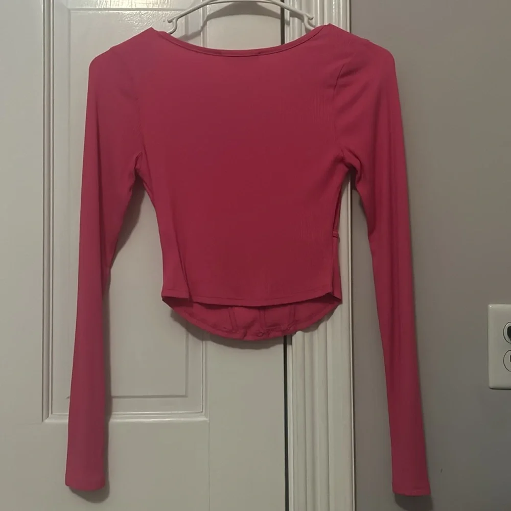 Pink long sleeve top - Picture 3 of 3